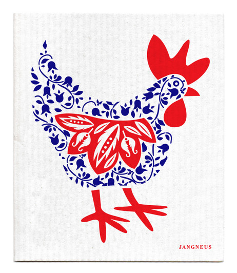 Swedish Dishcloth — Hen Blue