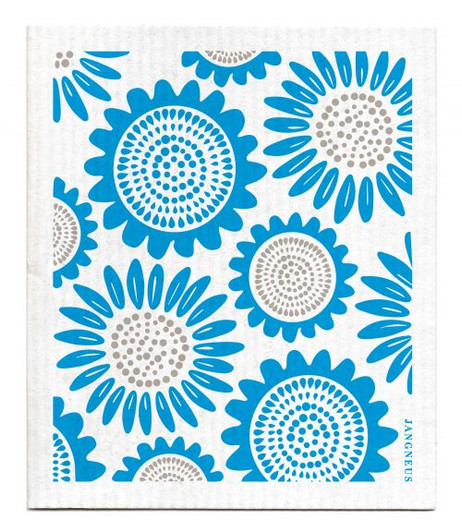Swedish Dishcloth — Sunflower Turquoise