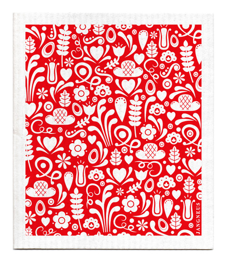Swedish Dishcloth — Dala Red