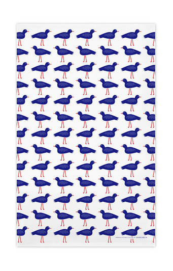 Swedish Kitchen Towels - Bird - Blue