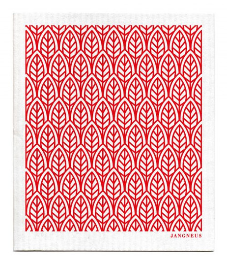 Swedish Dishcloth — New Leaves Red