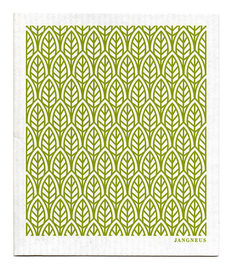Swedish Dishcloth - New Leaves - Green