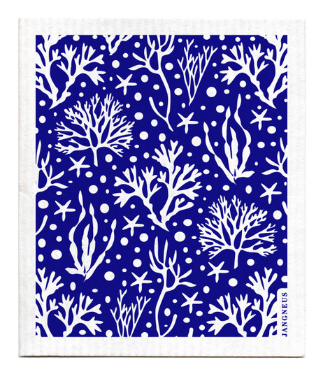 Swedish Dishcloth — Coral Blue