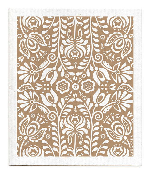 Swedish Dishcloth - Scandi Bloom - Sand