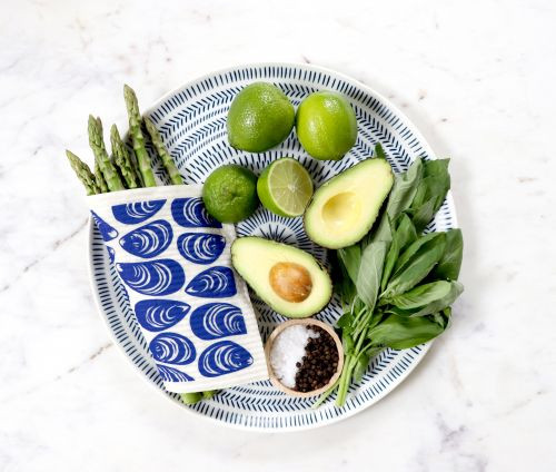 Swedish dishcloth 100% biodegradable 7 by 8 inches, Mussels by Jangneus.