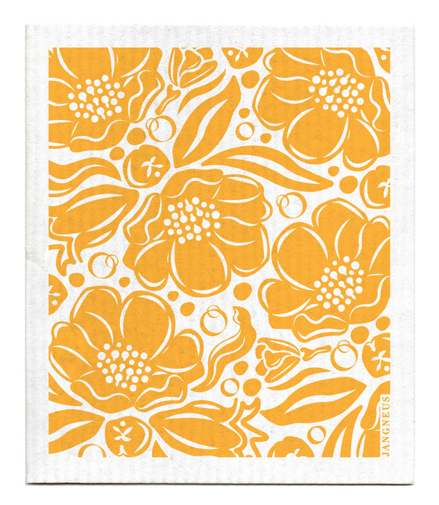 Swedish Flora Ochre Dishcloth