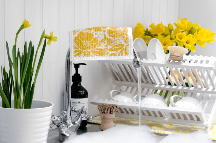 Swedish Dishcloth - Flora - Ochre