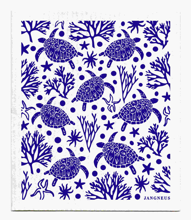 Swedish Dishcloth — Turtle Blue