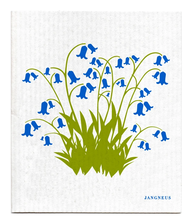 Swedish Dishcloth — Bluebells Blue