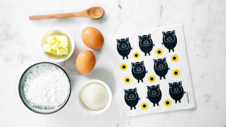Swedish Dishcloth — Pigs Black