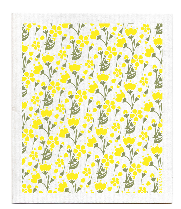 Swedish Buttercup Yellow Dishcloth