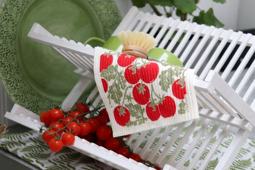 Swedish Dishcloth — Tomato Red