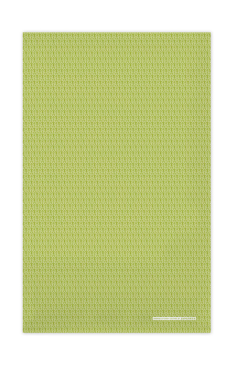 Swedish Kitchen Tea Towels -  Leaves Green design by Jangneus