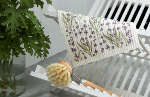 Swedish dishcloth 100% biodegradable 7 by 8 inches, Lavender by Jangneus