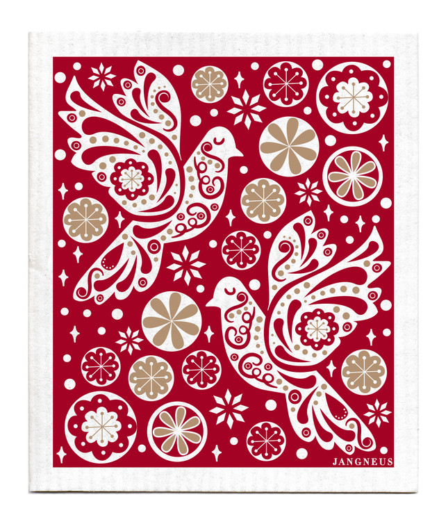 Swedish Dishcloth — Turtle Dove Red