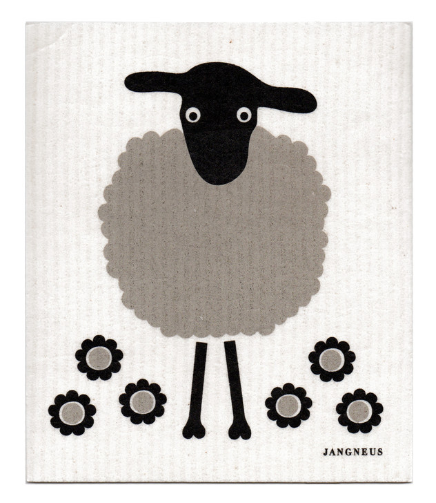Swedish Dishcloth — Sheep Black