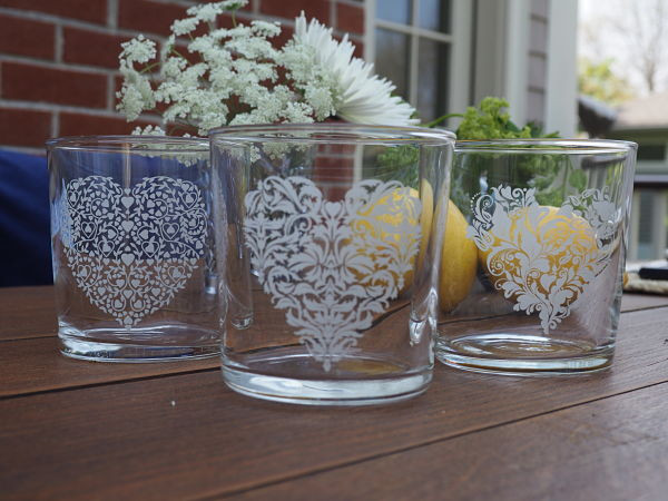 Heart Glasses - Set of 3
