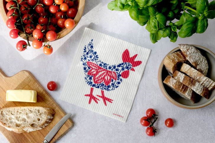 Swedish Dishcloth - Hen - Blue