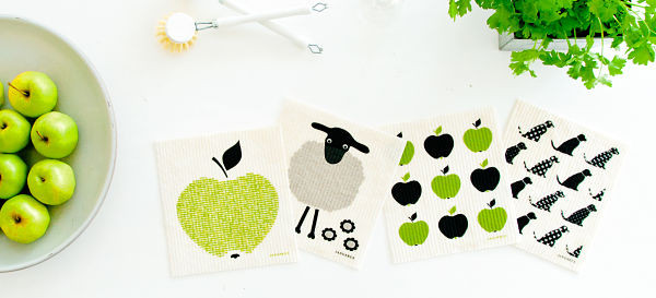 Swedish dishcloth 100% biodegradable 7 by 8 inches, Jangneus