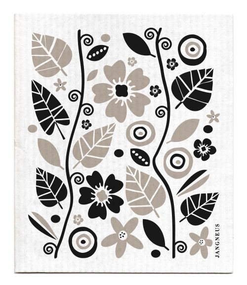 Swedish Dishcloth — Garden Black