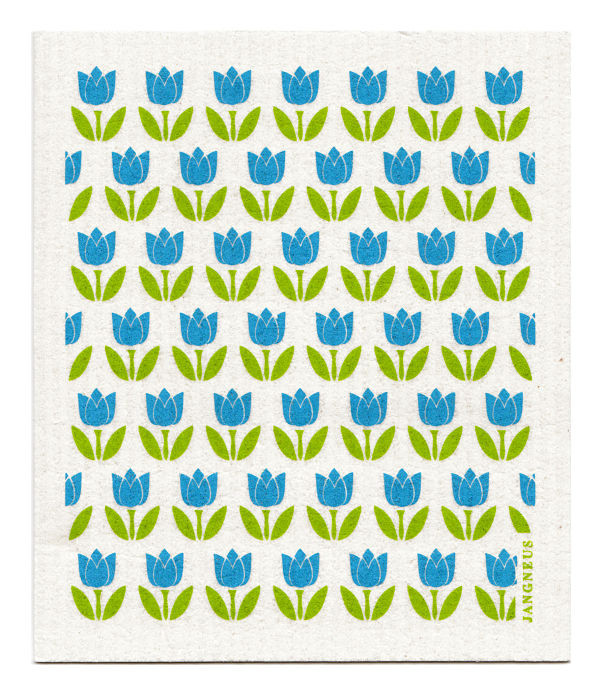 Swedish Tulip Turquoise Dishcloth