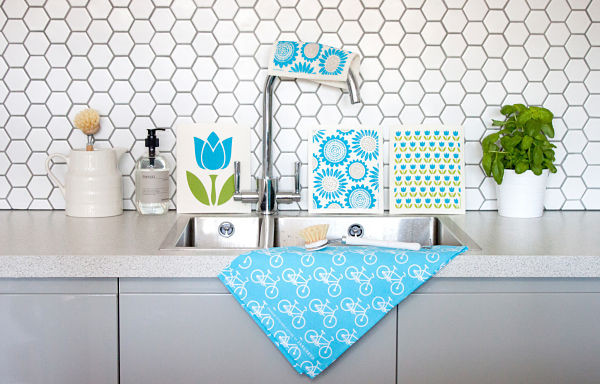 Swedish Dishcloth - Tulip Small - Turquoise