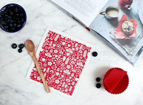 Swedish Dishcloth — Dala Red