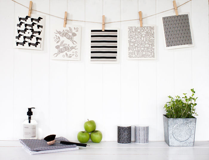 Swedish Dishcloth - Dala - Grey