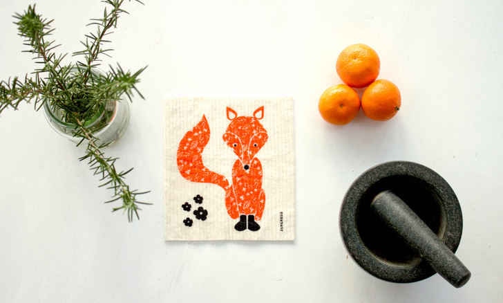 Swedish Dishcloth — Fox Orange