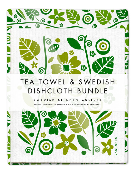 Garden Tea Towel & Dishcloth Bundle