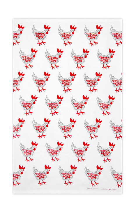 Swedish Kitchen Towels - Hen - Grey