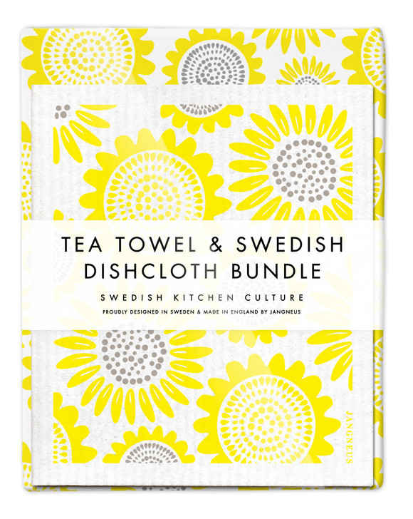 Kitchen Set — Sunflower Yellow | 1 Tea Towel + 2 Dishcloths