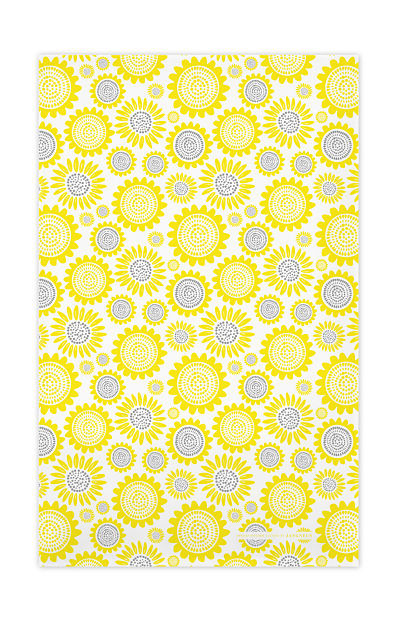 Swedish Sunflower Yellow Kitchen Towel