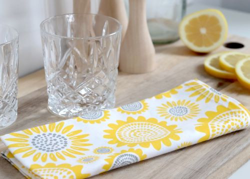 Swedish Kitchen Towel - Sunflower Yellow
