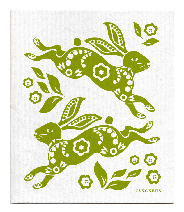 Swedish Dishcloth — Hare Green
