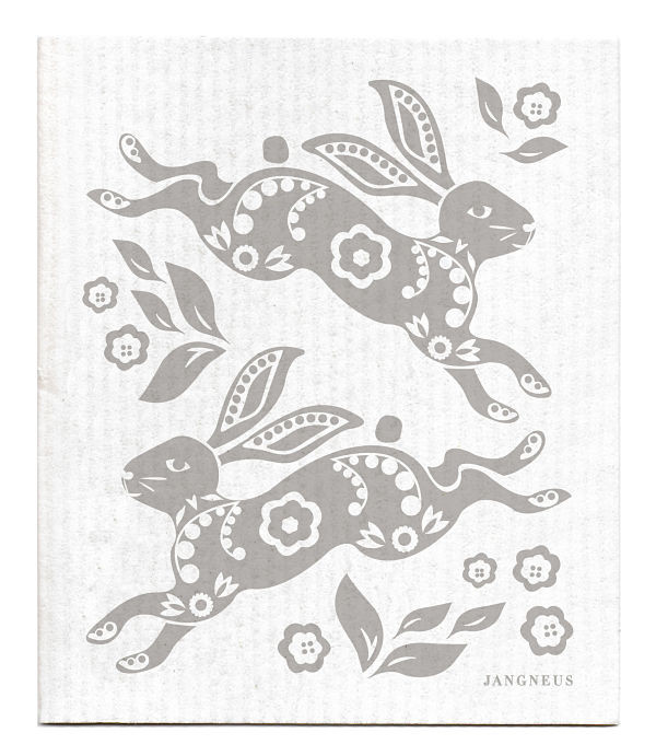 Swedish Hare Grey Dishcloth