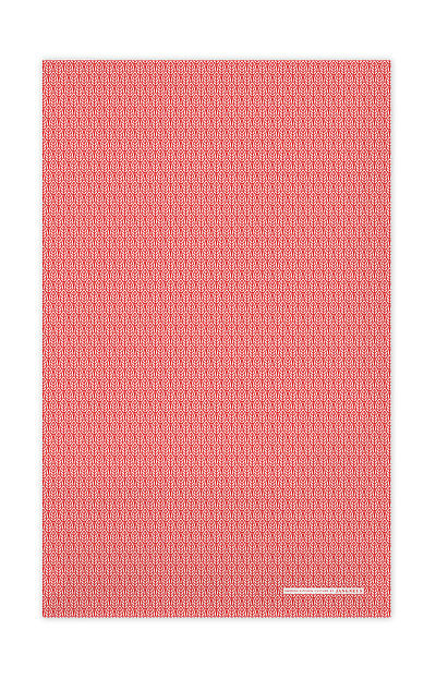 Swedish Kitchen Towels - Leaves - Red