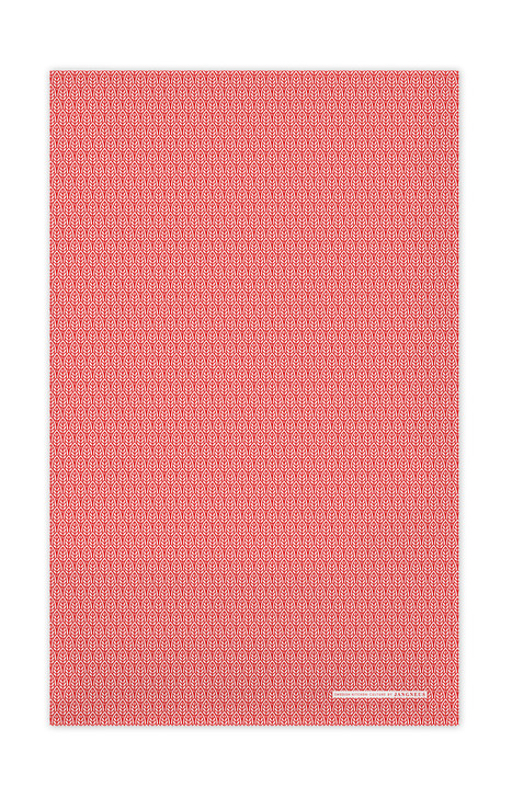 Swedish Kitchen Towel - Leaves Red