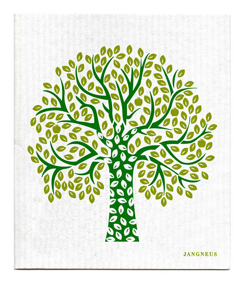 Swedish Dishcloth - Tree - Green