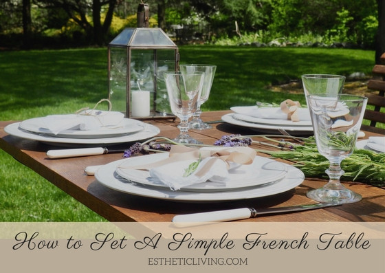 How to Set A Simple French Table