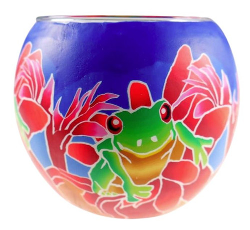Glass Illusion Votive 'Tree Frog' #22