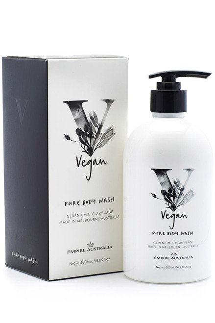 VEGAN Geranium & Clary Sage Pure Body Wash 500ml