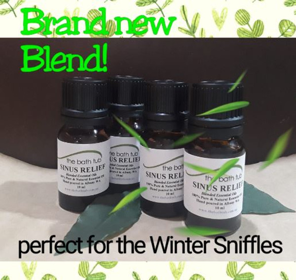 SINUS Essential Oil Blend. Available in 10ml & 30ml