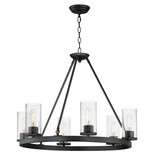 Concord 6-Light 29" Wide Black Chandelier