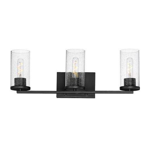 Concord 3-Light 23.5" Wide Black Vanity Light