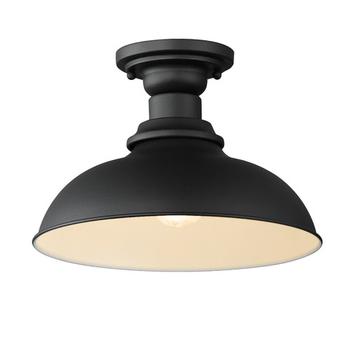 Barnlight 1-Light 12" Wide Black Indoor / Outdoor Flush Mount