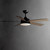 Degree 1-Light 52" Wide Black / Walnut Pecan Ceiling Fan