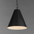 Veritas 1-Light 12" Wide Black Pendant Light