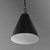 Veritas 1-Light 12" Wide Black Pendant Light