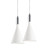 Funnel 1-Light Pendant - Concrete Gray or White Gypsum